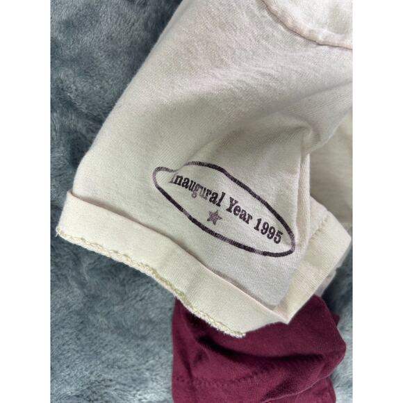 Vintage '95 Rock and Roll Hall of Fame Single Stitch Baseball Jersey Tee Men’s L - Picture 6 of 9